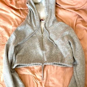 Brand New Quarter Zip Grey Sweatshirt
